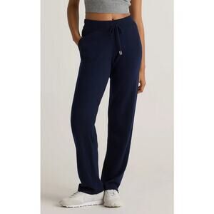 Quince Cashmere Straight Leg Pants Navy Medium NWT